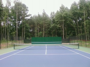 Cary Tennis on a US open surface.